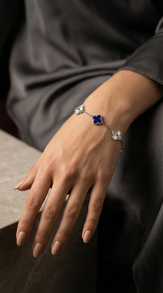Blue Clover Bracelet