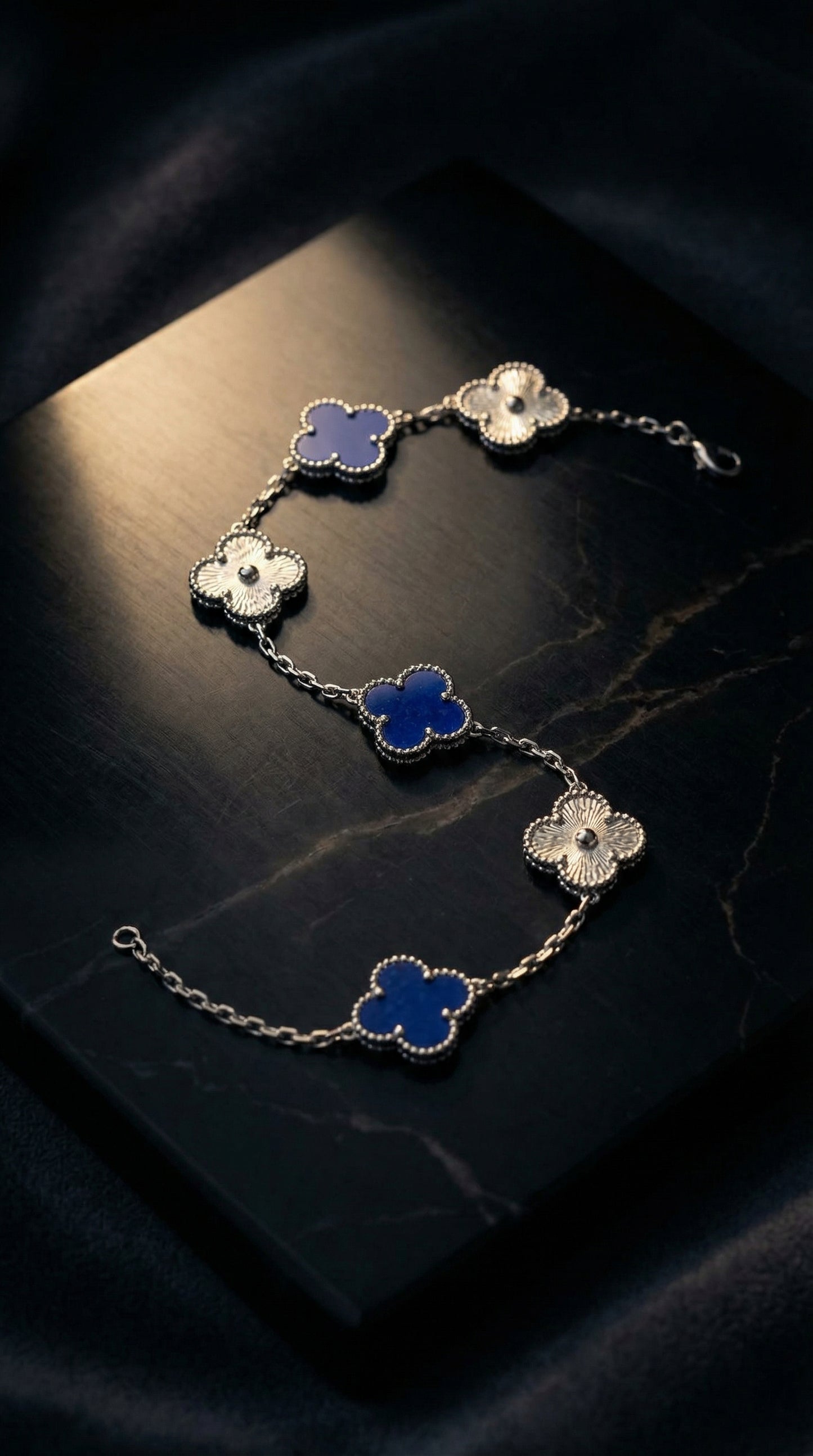 Blue Clover Bracelet