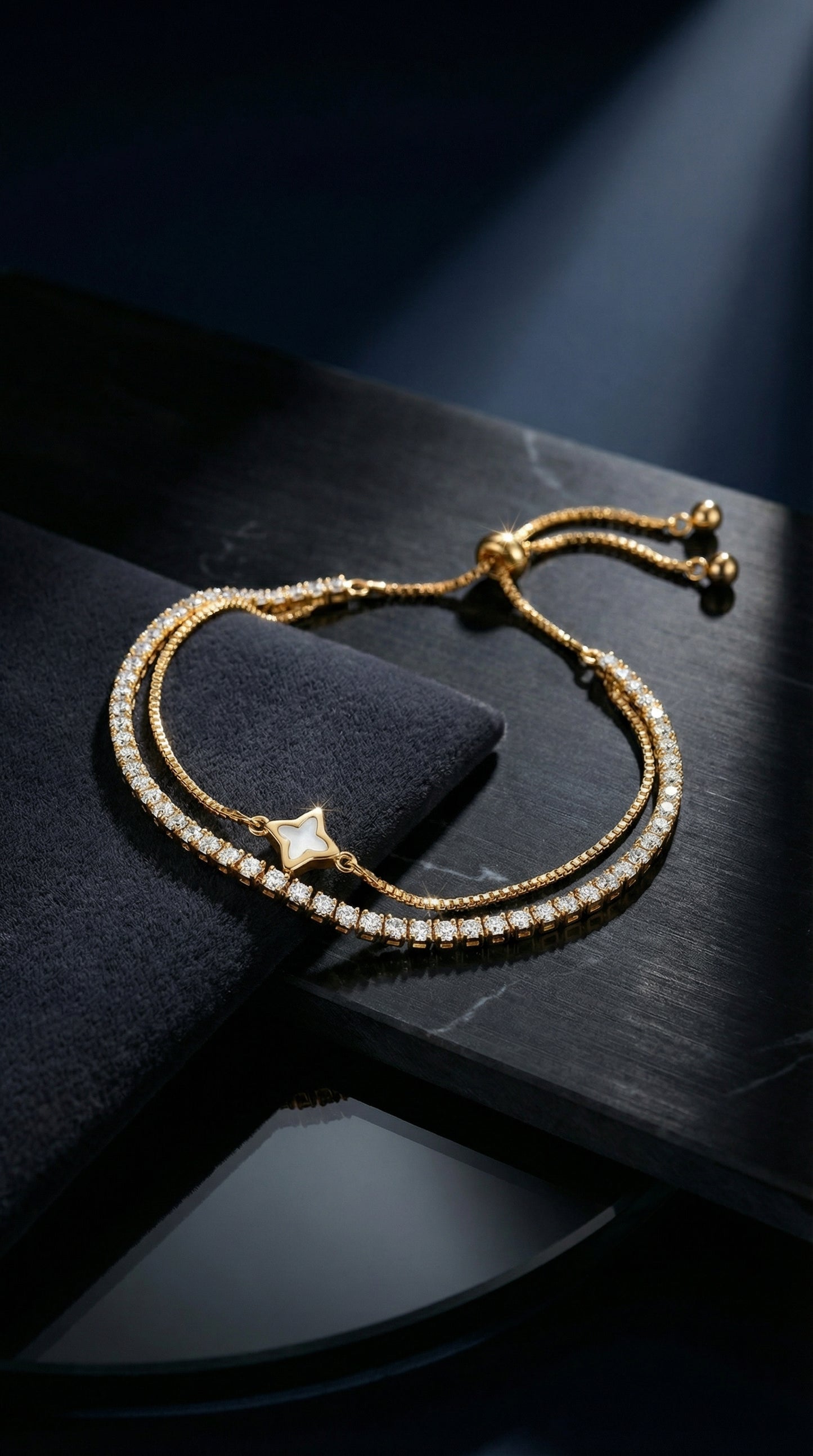 Layered Tennis Bracelet