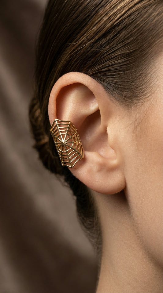 Spider Web Ear Cuff