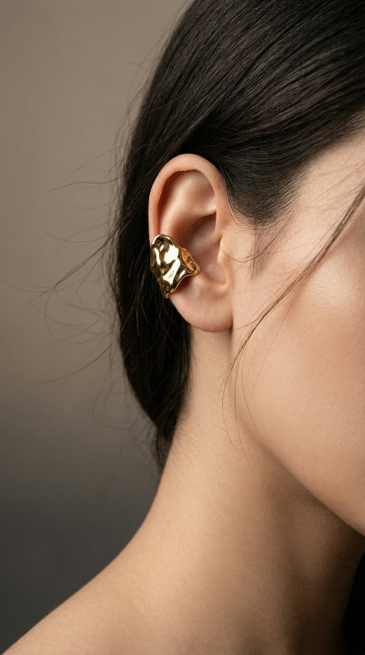 Abstract Sculpted Ear Cuff