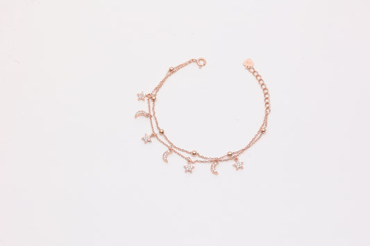 Celestial Moon & Star Bracelet