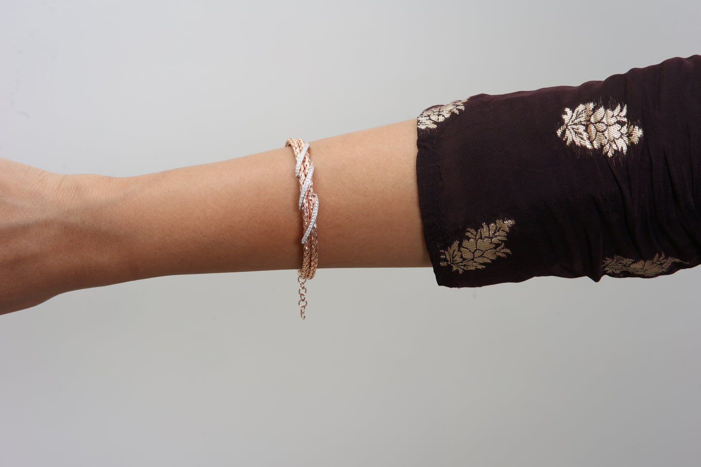 Braided Swirl Statement Bracelet