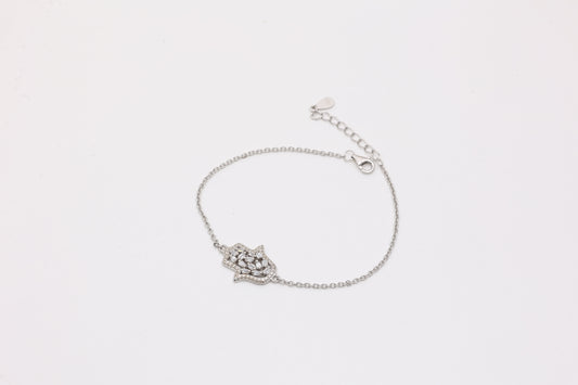 Hamsa Hand CZ Bracelet