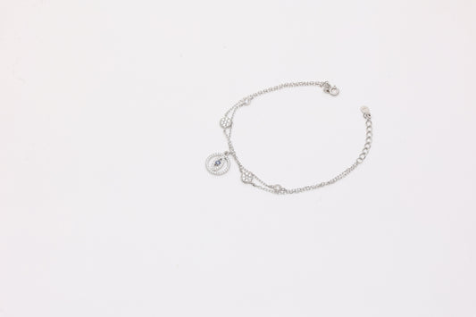 Pavé Evil Eye Charm Bracelet
