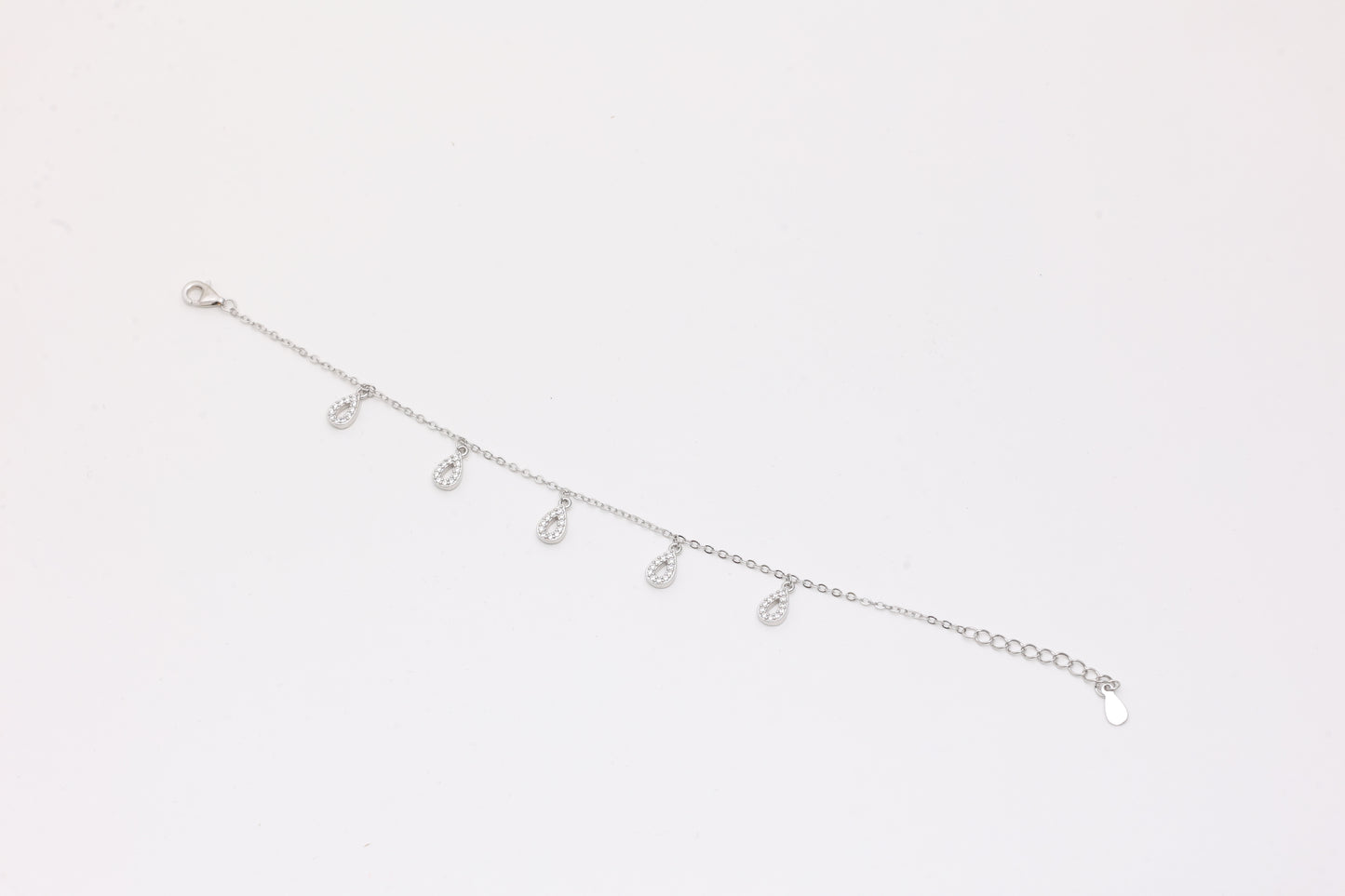 Rainbow Baguette Slider Bracelet