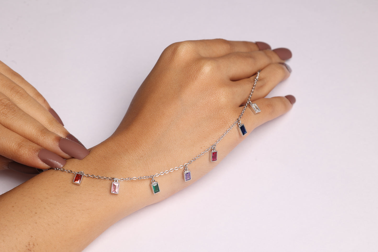 Teardrop Pavé Charm Bracelet