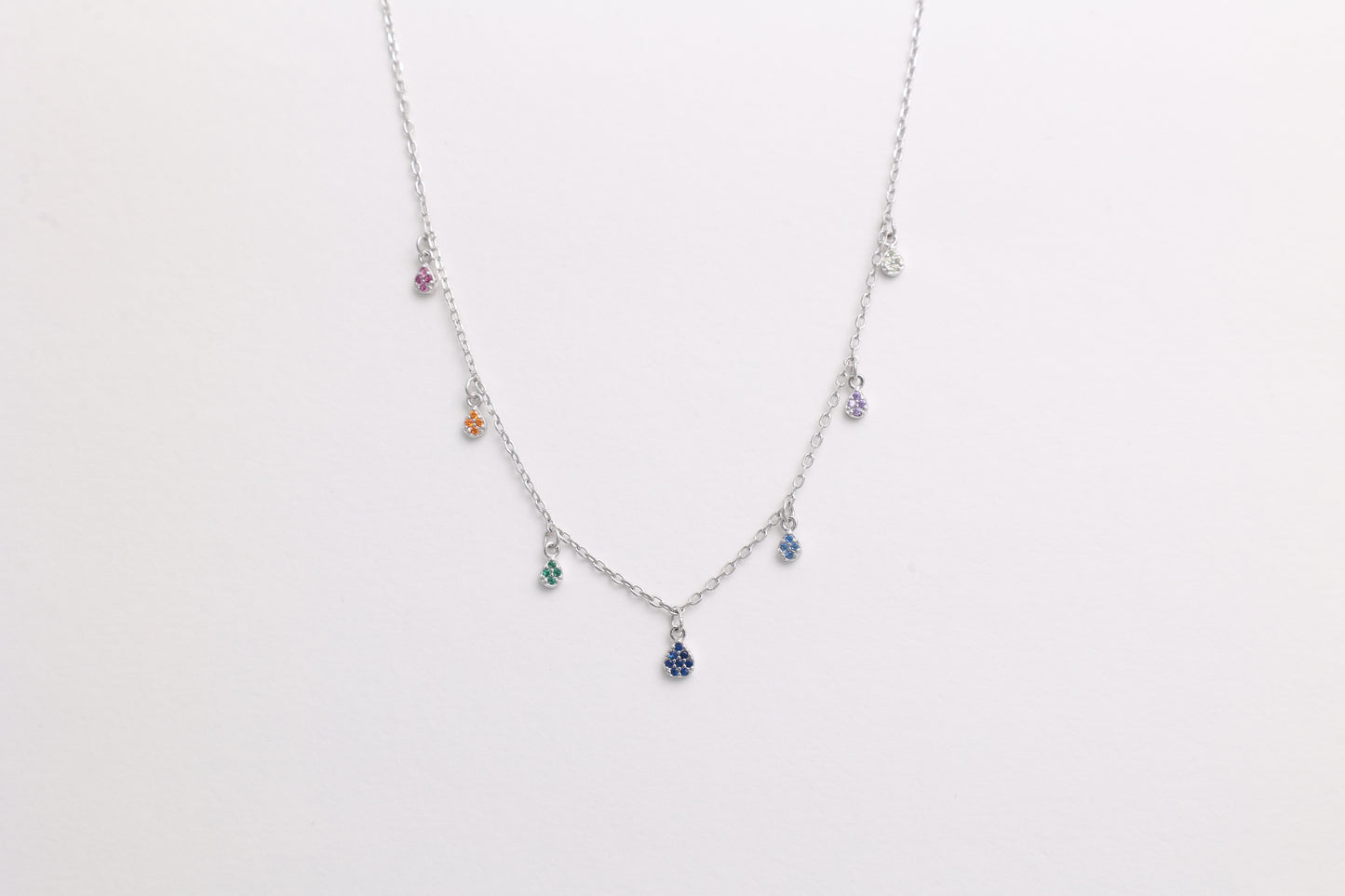 Multicolour Drop Necklace