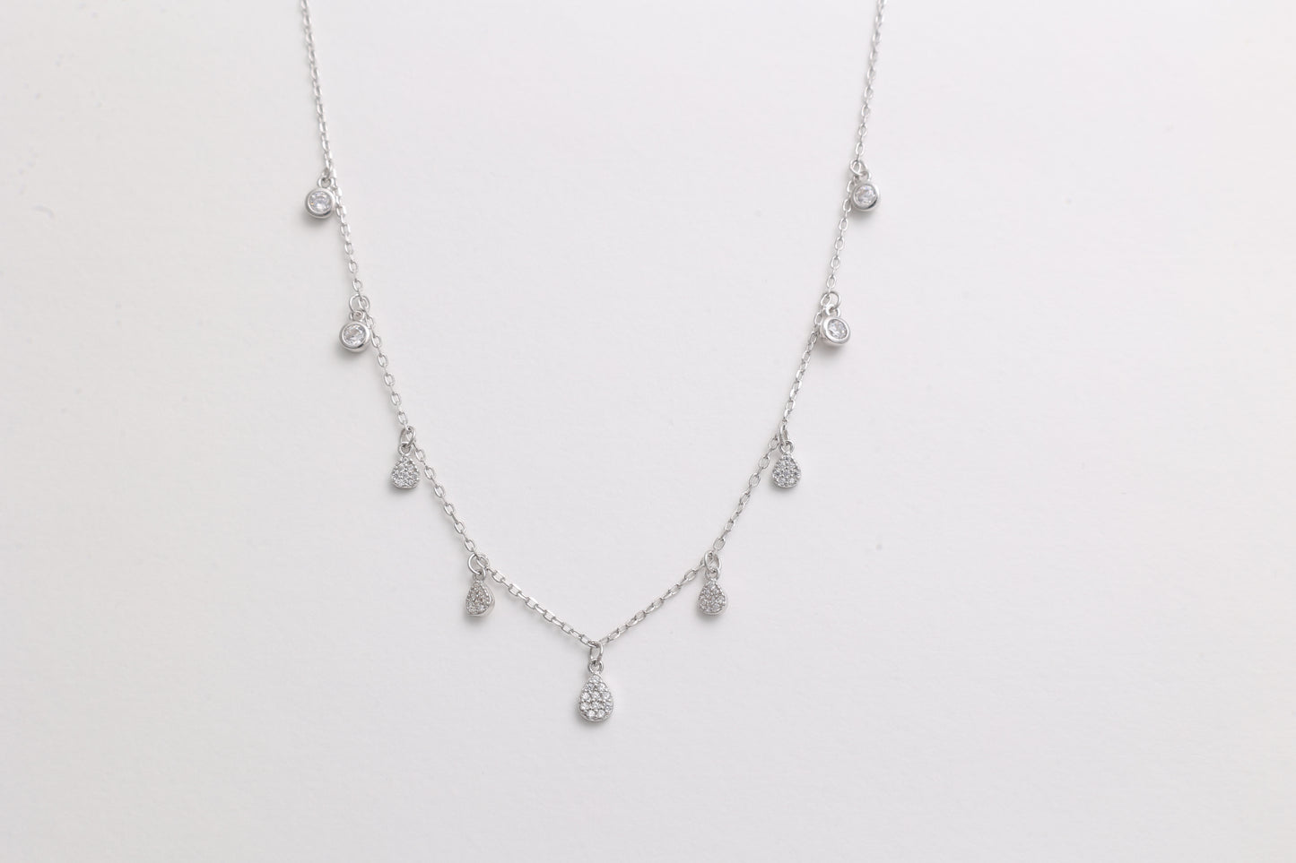 Classic Zircon Drops Necklace