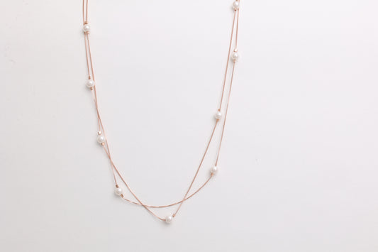Double Layer Pearl Necklace