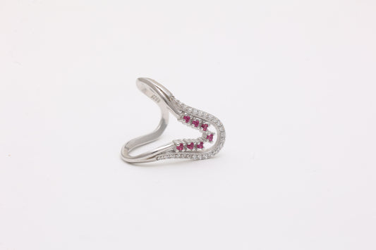 Ruby Wave Ring