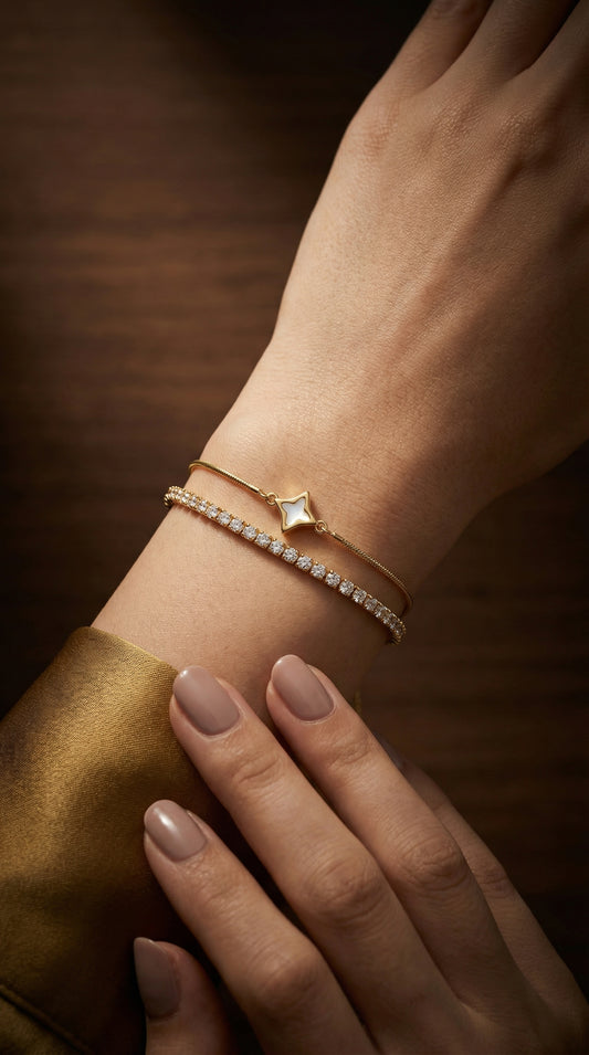 Layered Tennis Bracelet