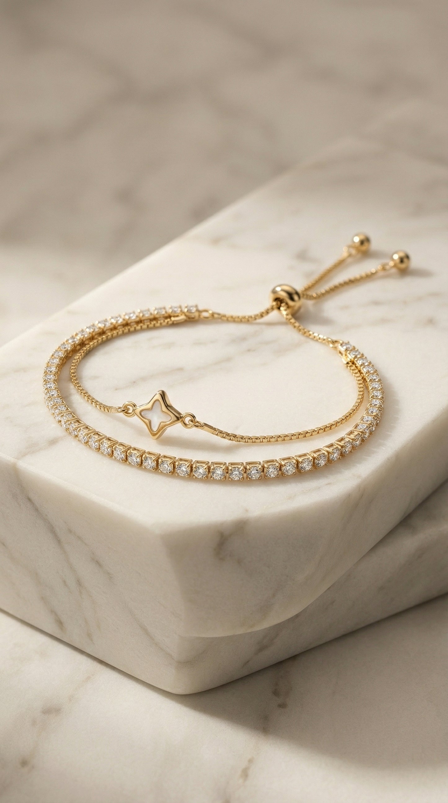 Layered Tennis Bracelet