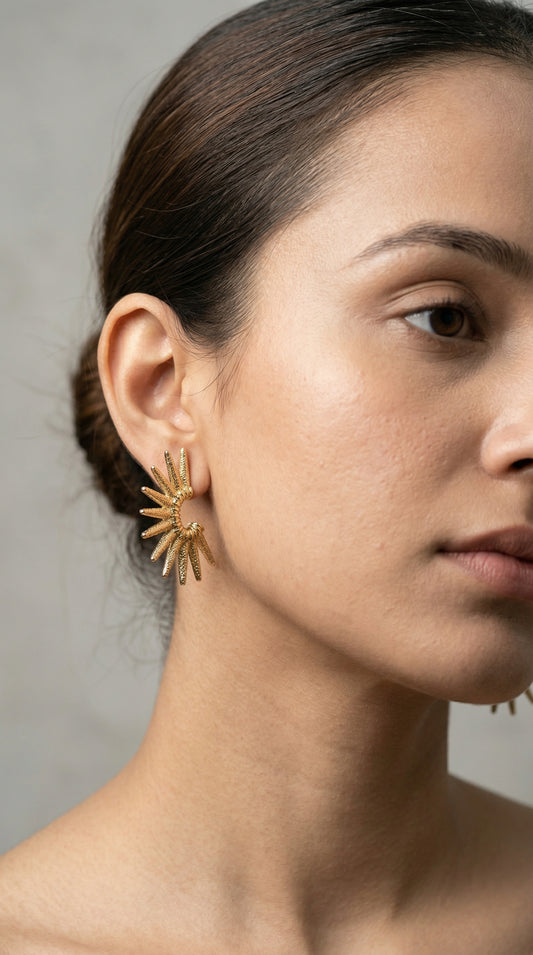 Sunburst Spike Earrings