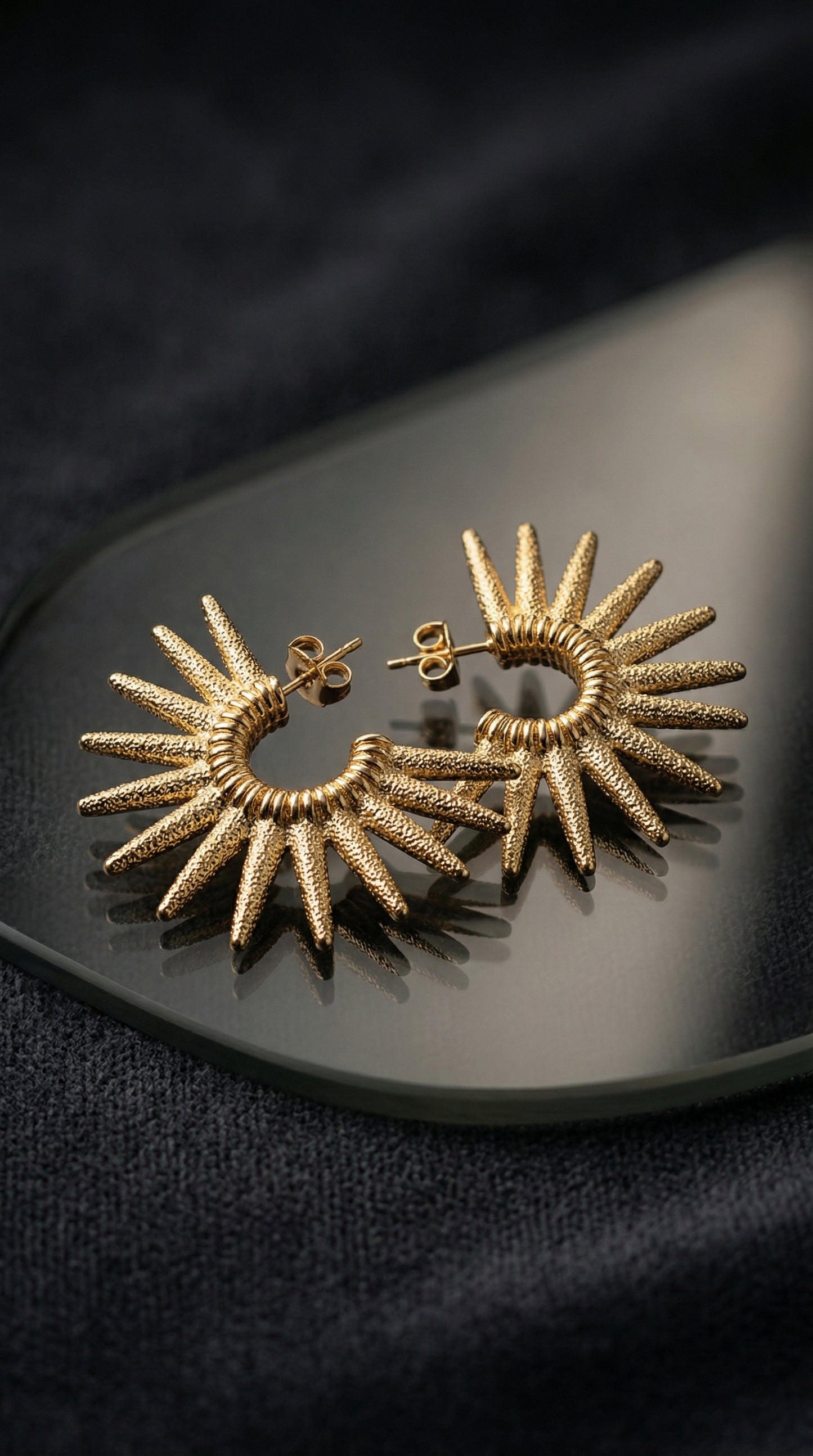 Sunburst Spike Earrings