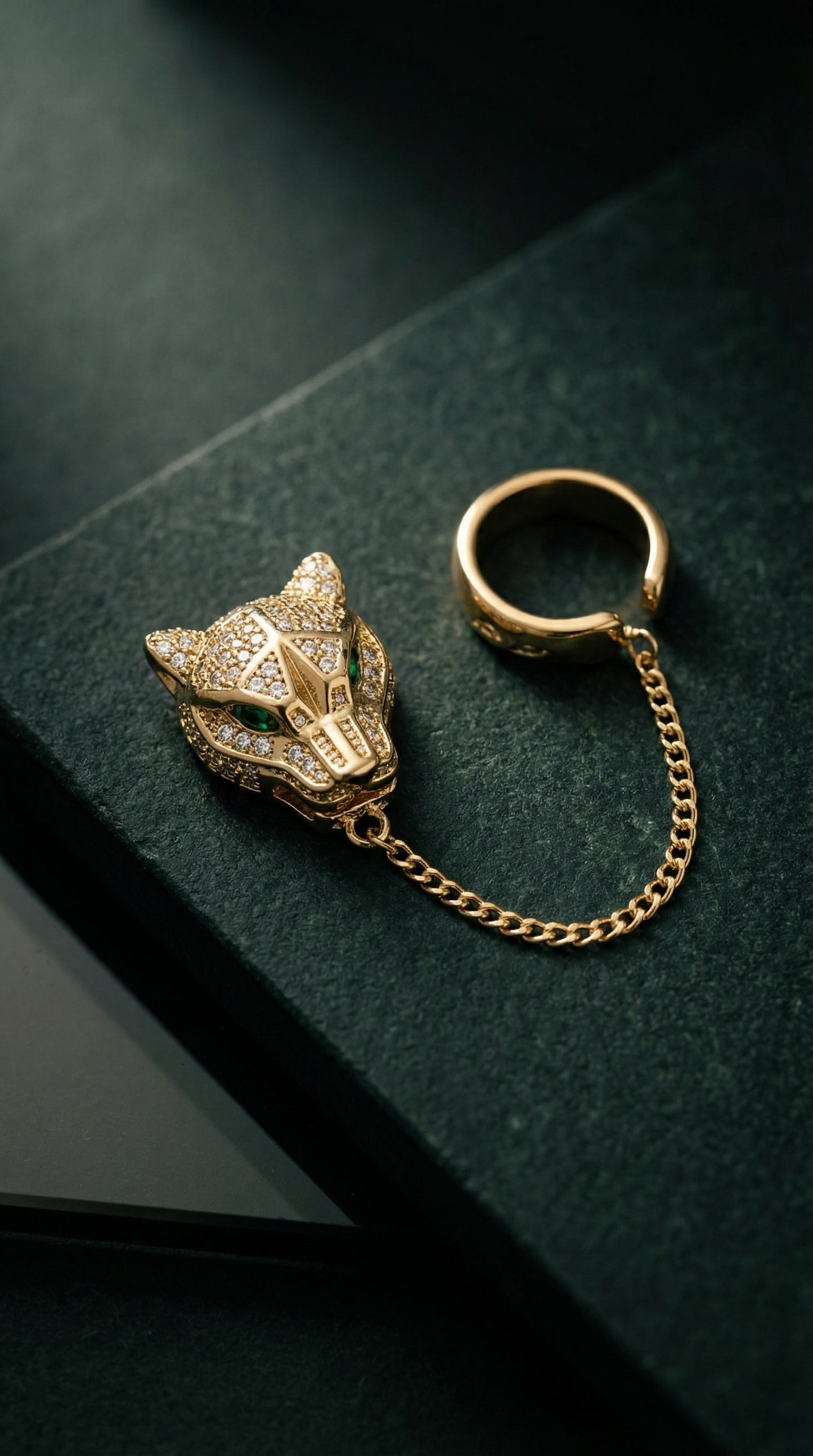 Panther Head Ear Cuff