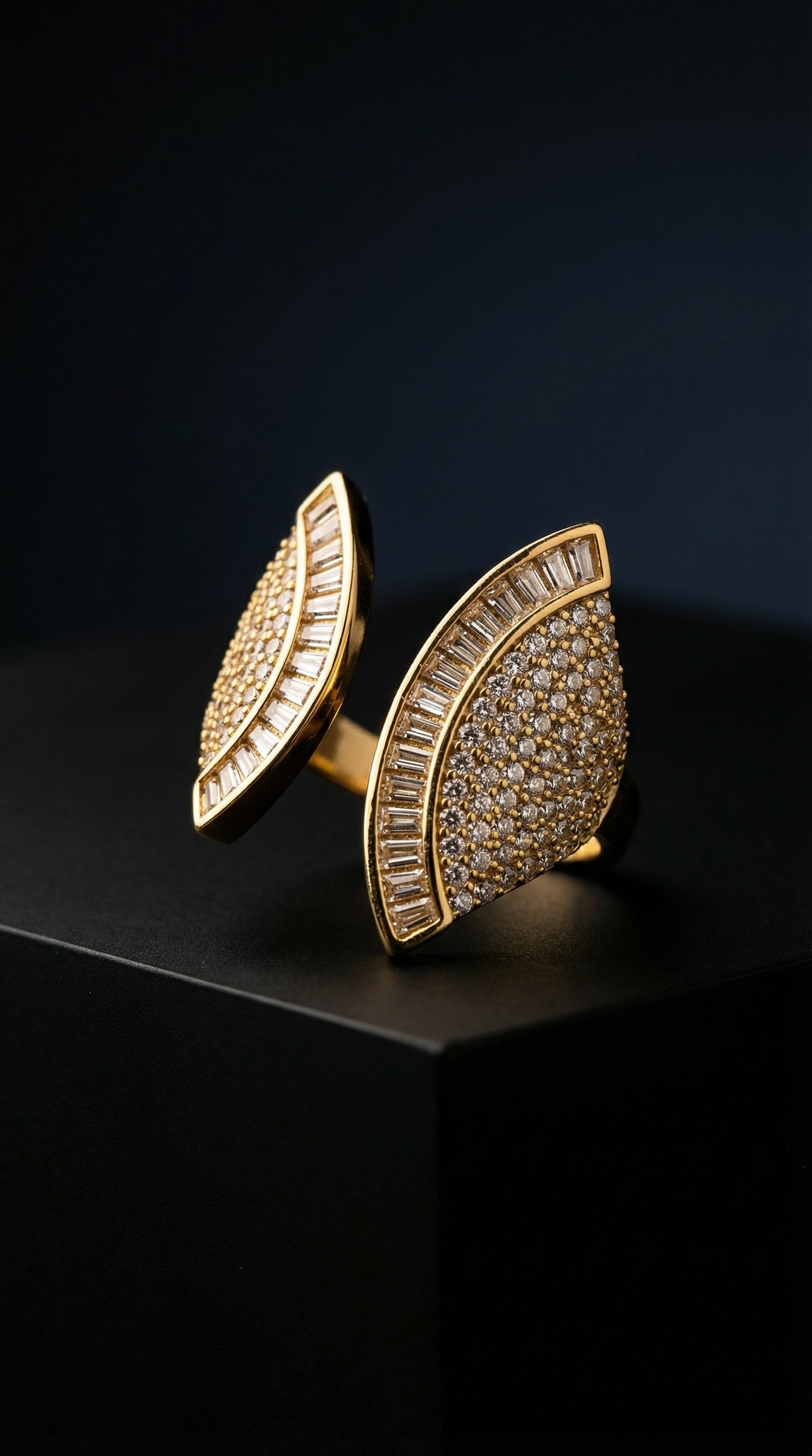 Open Zircon Statement Ring