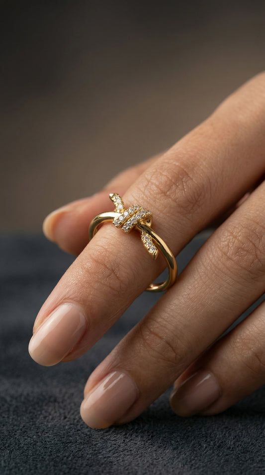 Knot Zircon Ring