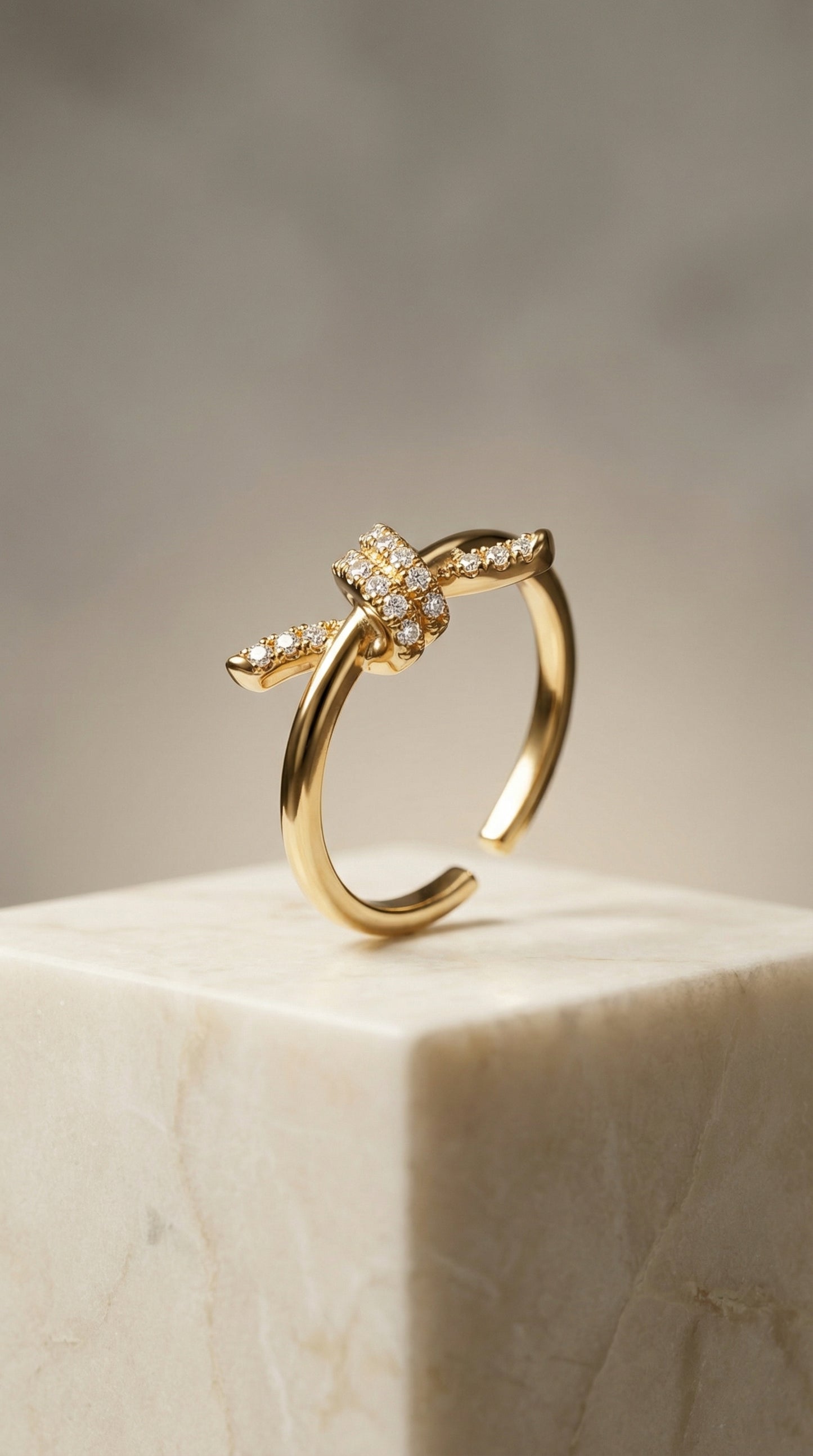 Knot Zircon Ring