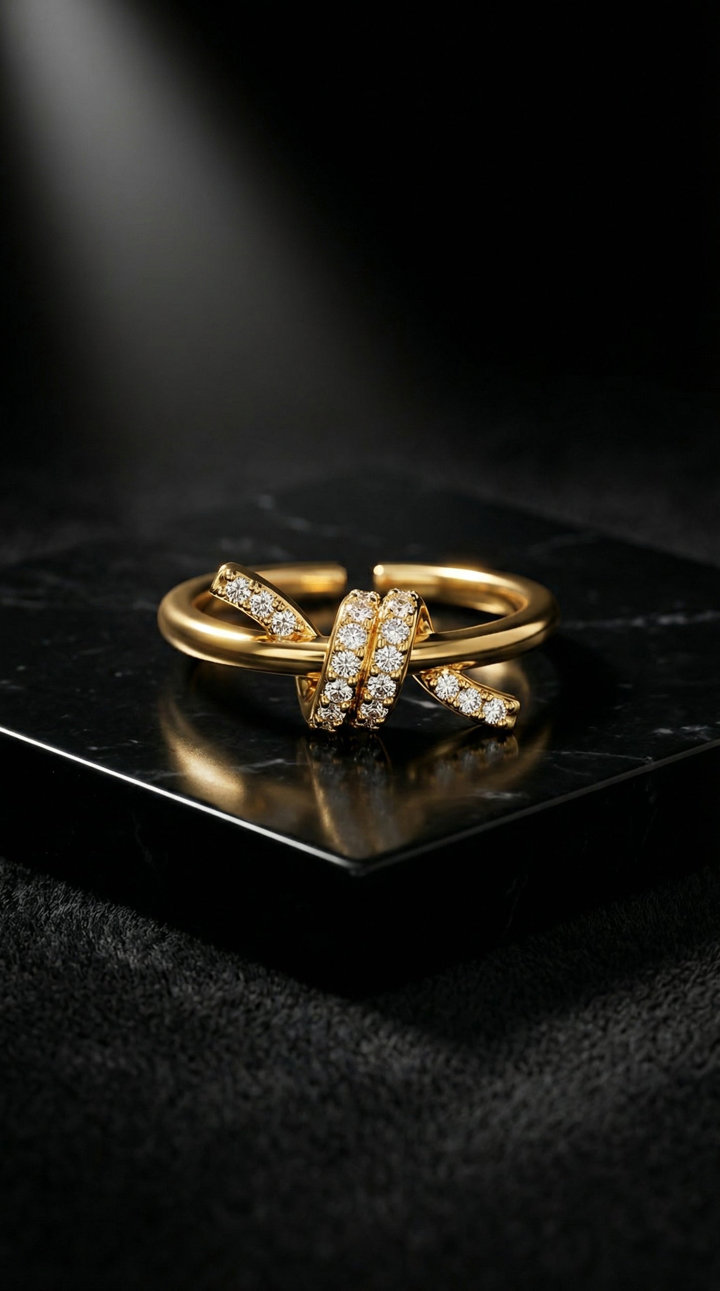 Knot Zircon Ring