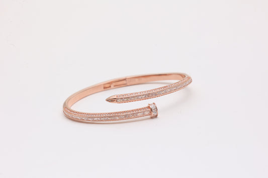 Baguette Nailhead Bangle