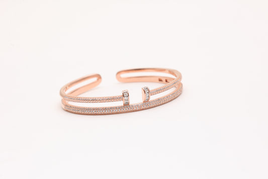 Twin Row Pavé Cuff