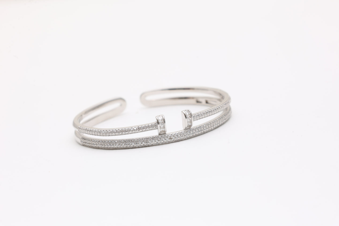 Twin Row Pavé Cuff