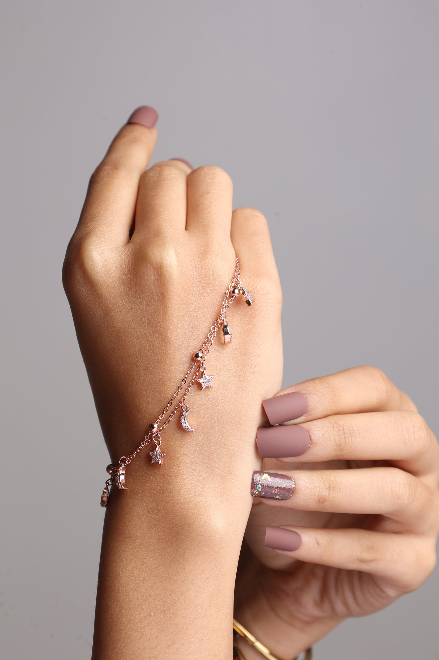 Celestial Moon & Star Bracelet