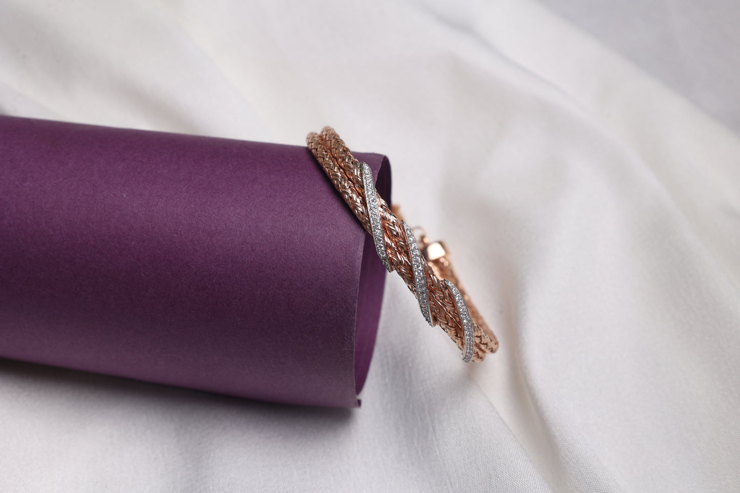 Braided Swirl Statement Bracelet