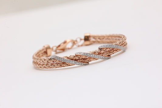 Braided Swirl Statement Bracelet
