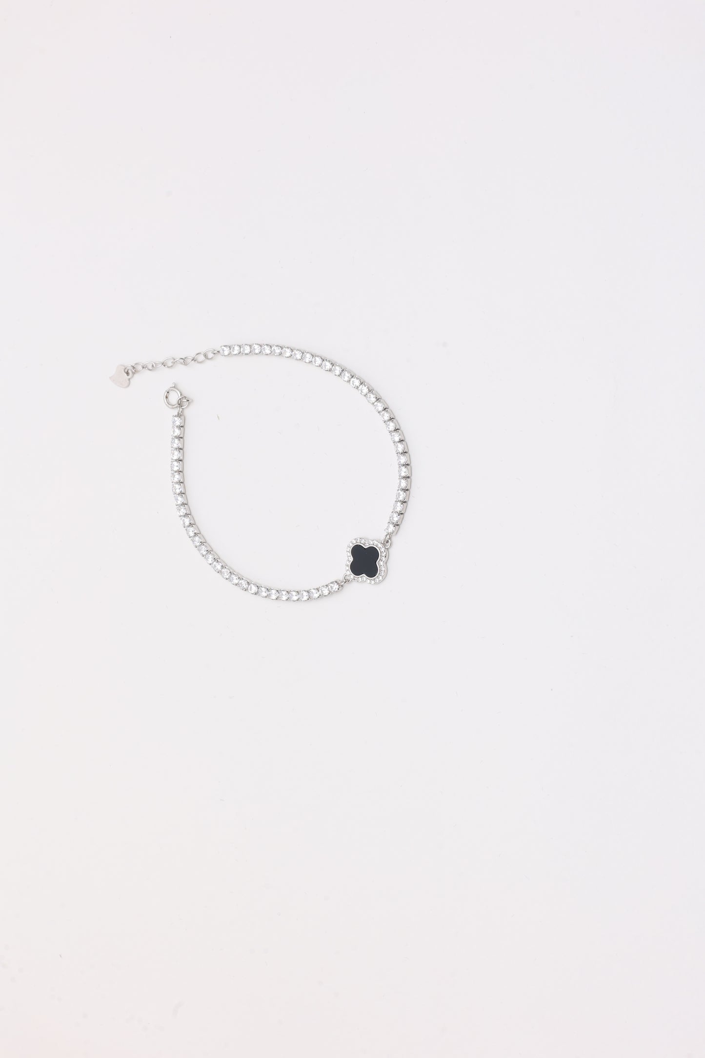 Clover Charm Tennis Bracelet