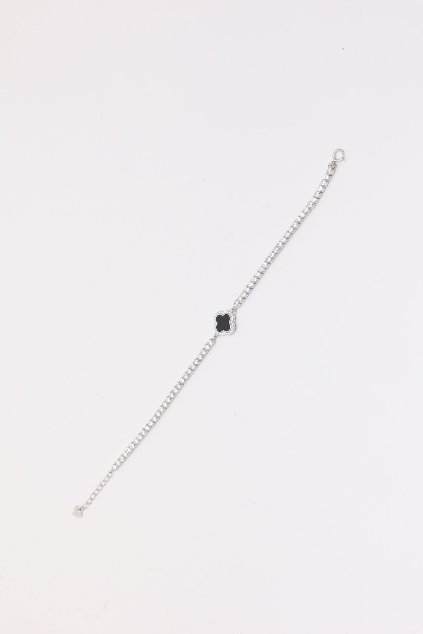 Clover Charm Tennis Bracelet