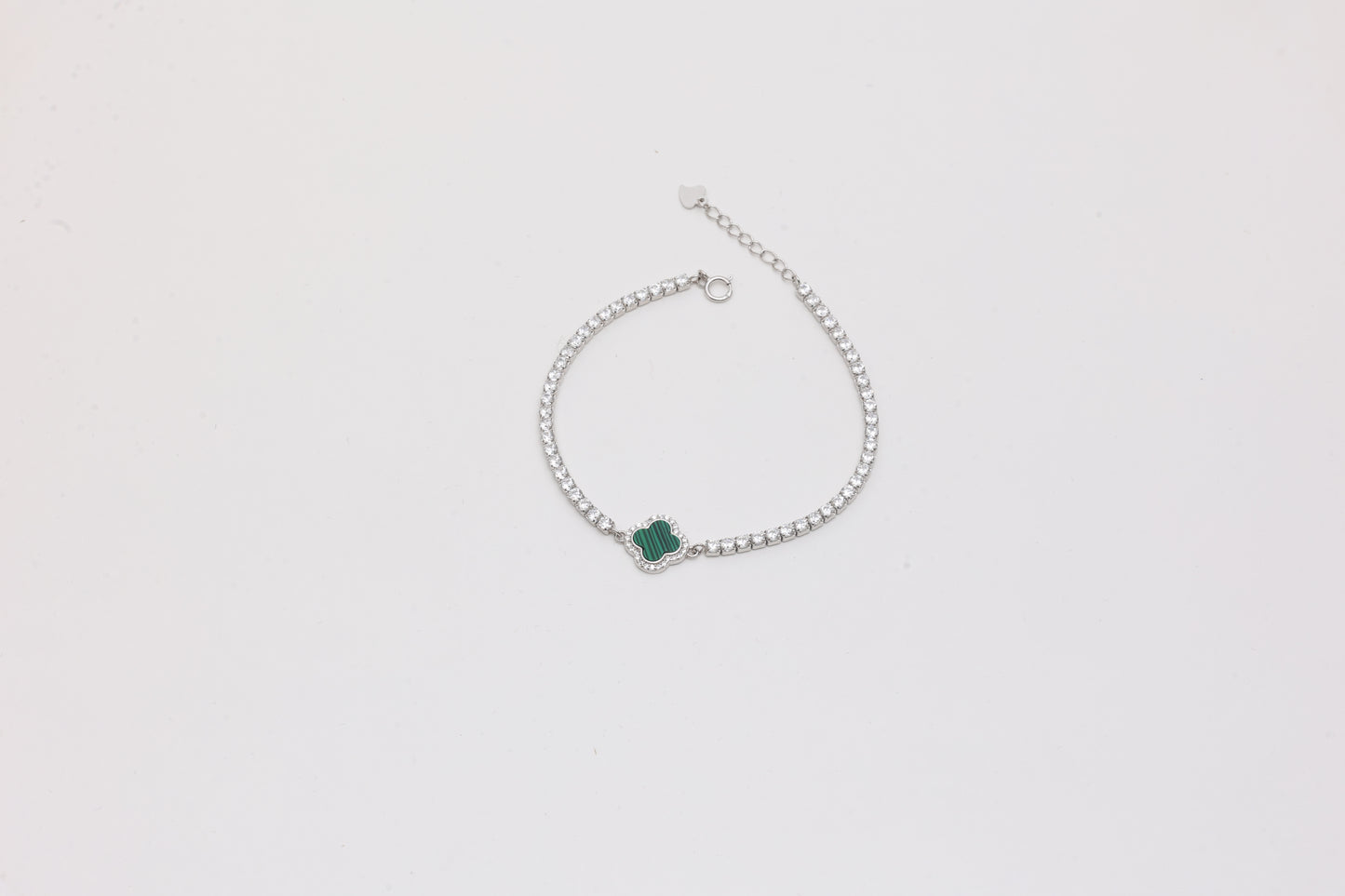 Clover Charm Tennis Bracelet