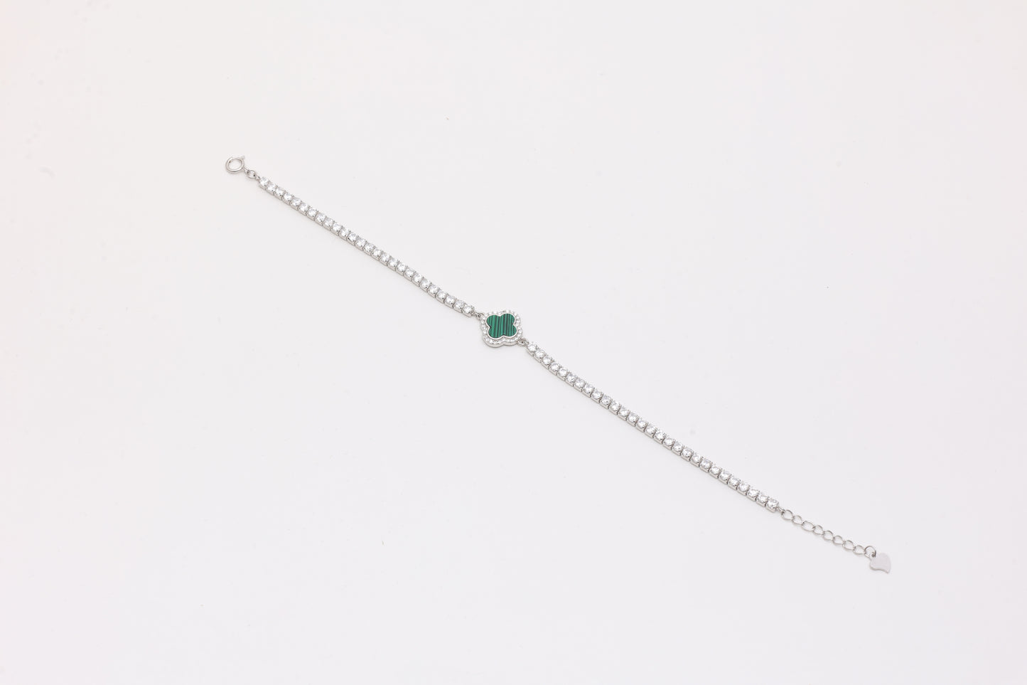 Clover Charm Tennis Bracelet