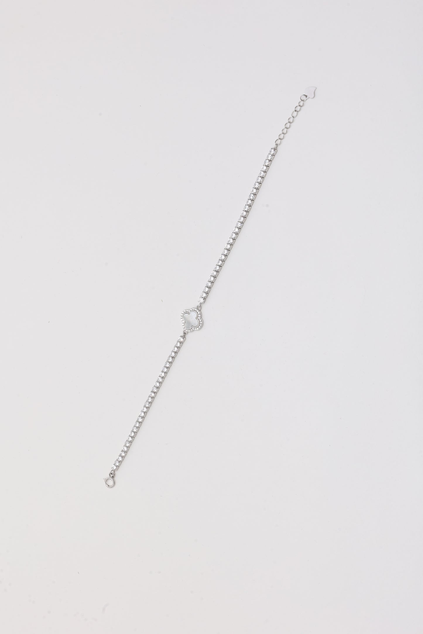 Clover Charm Tennis Bracelet