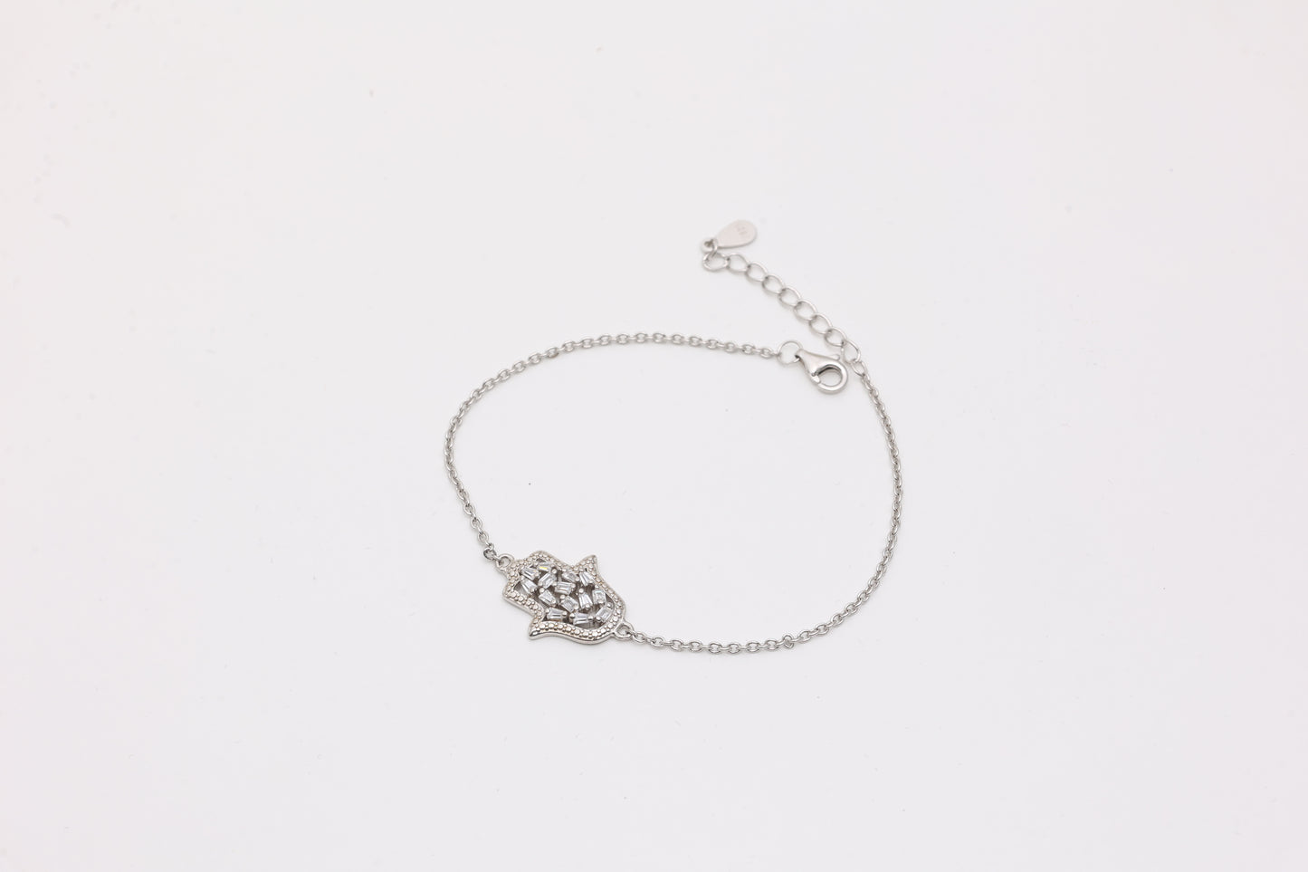 Hamsa Hand CZ Bracelet