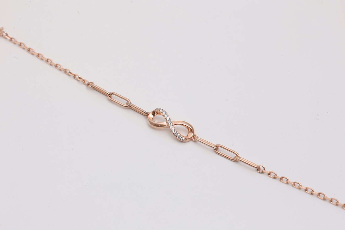 Infinity Link CZ Bracelet