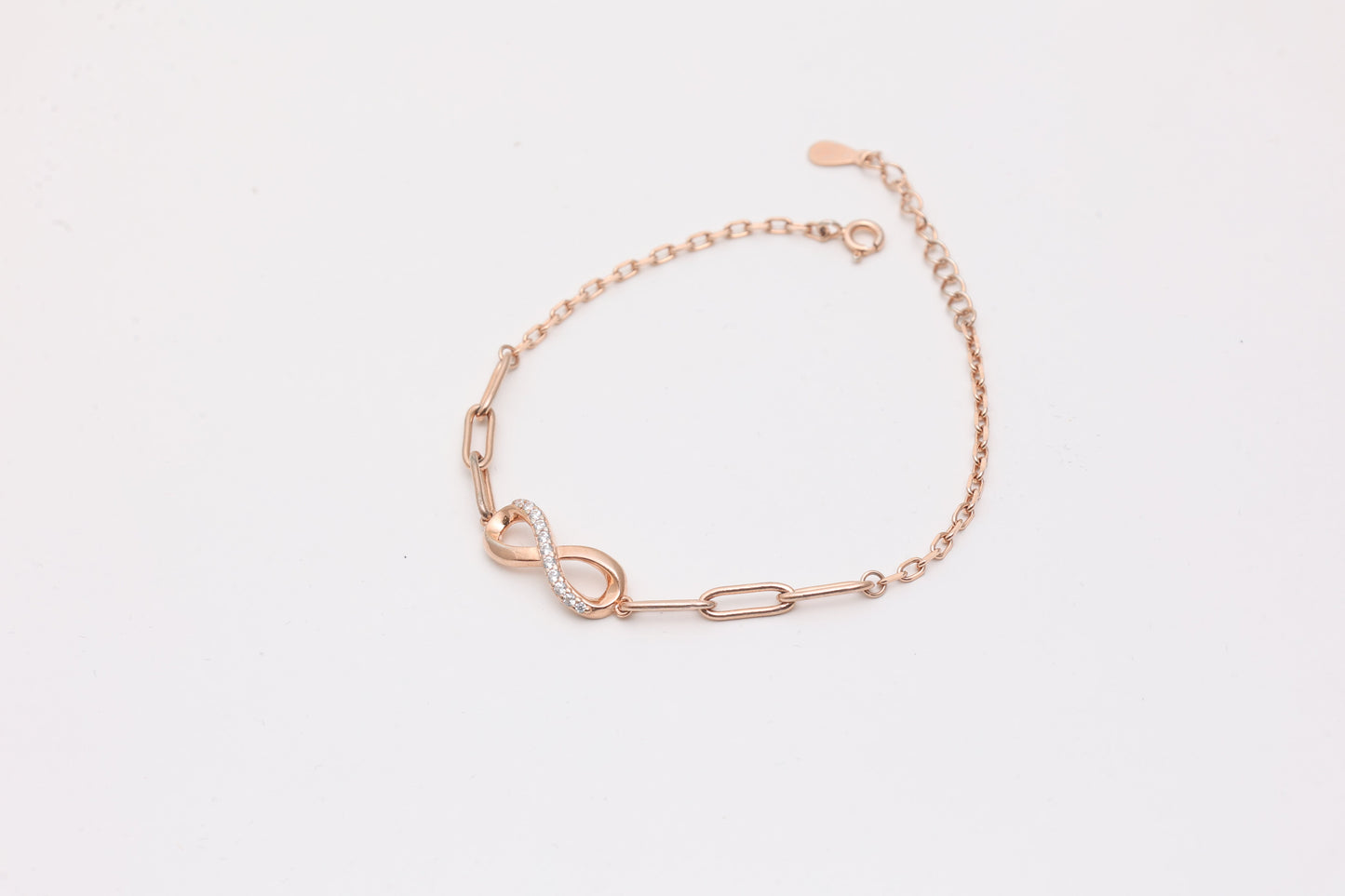 Infinity Link CZ Bracelet