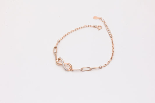 Infinity Link CZ Bracelet