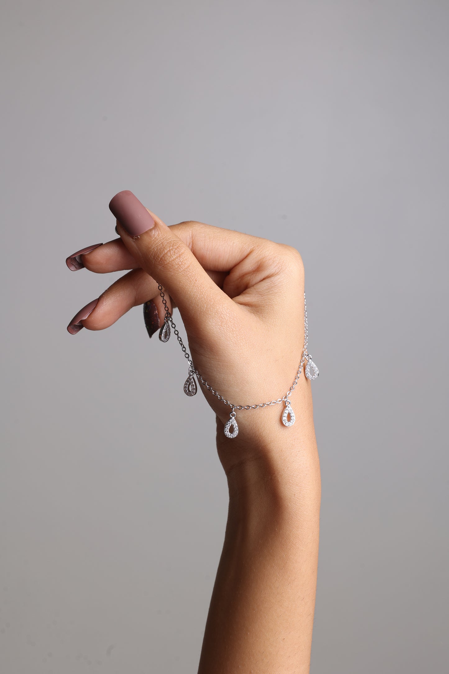 Rainbow Baguette Slider Bracelet