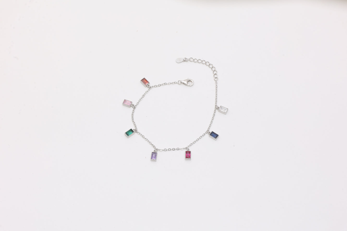 Teardrop Pavé Charm Bracelet