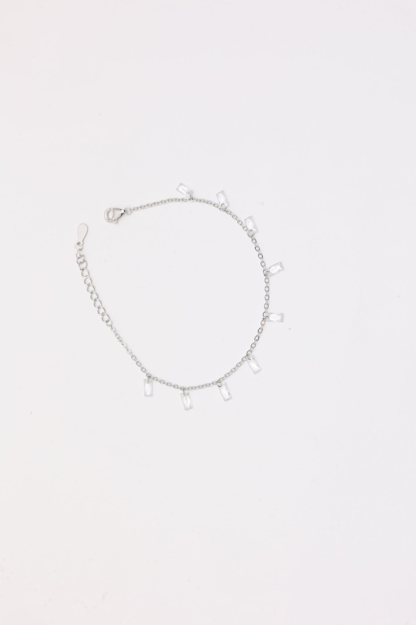 Dangling Baguette Charm Bracelet