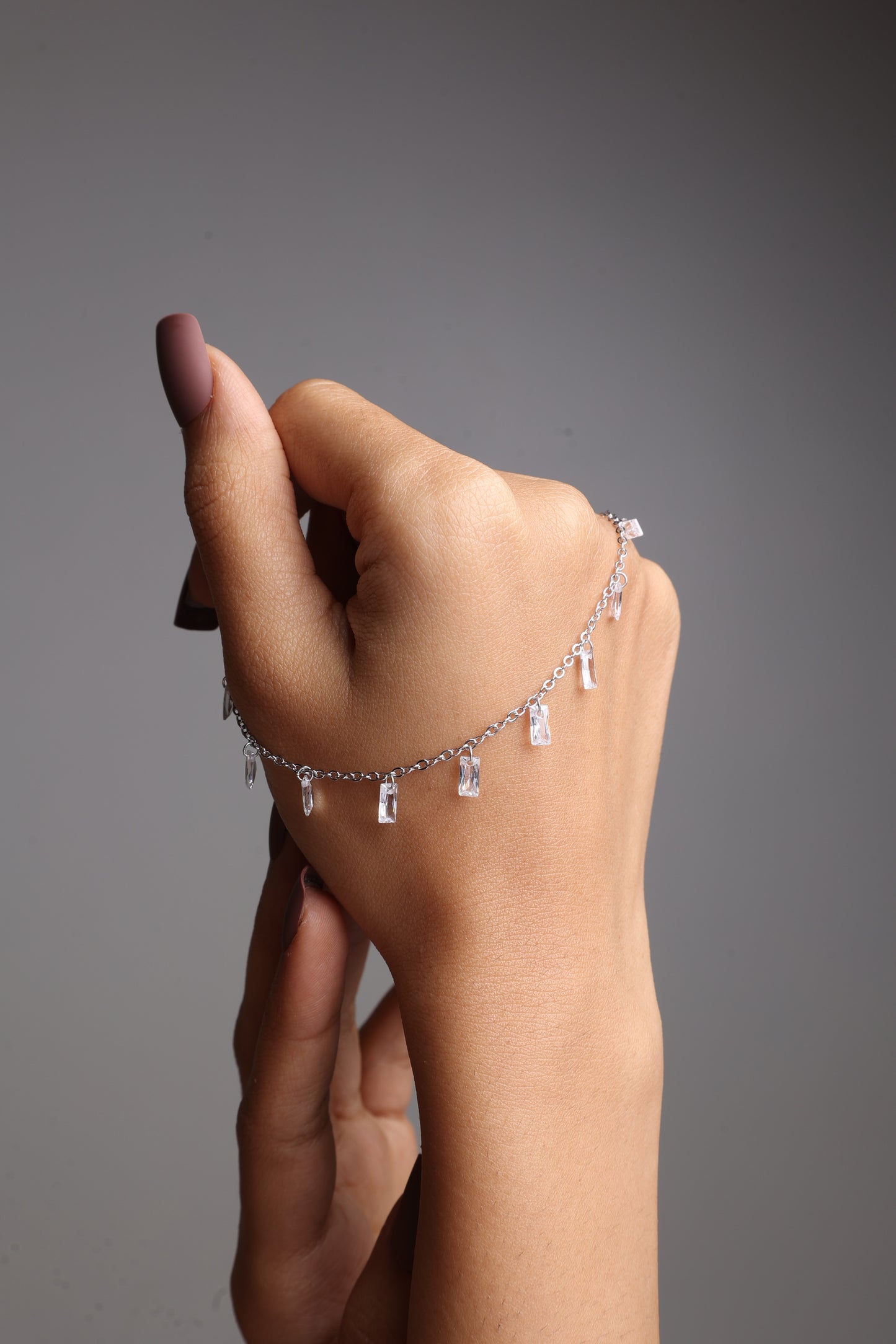 Dangling Baguette Charm Bracelet