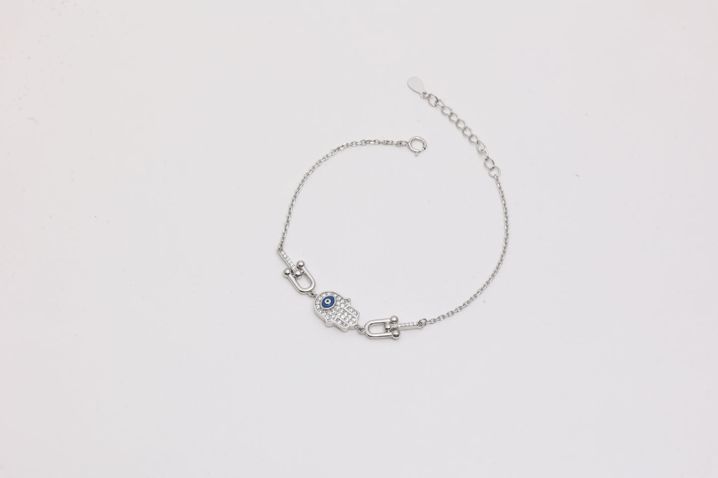 Classic Hamsa Evil Eye Pavé Bracelet