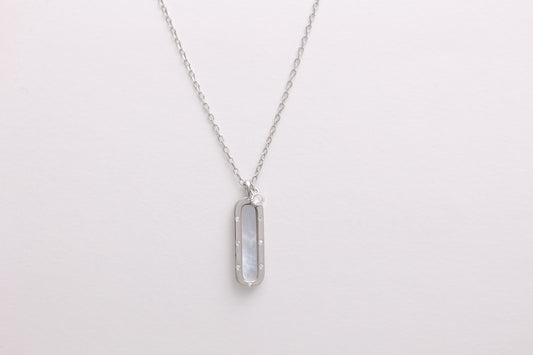 Mother of Pearl Bar Necklace