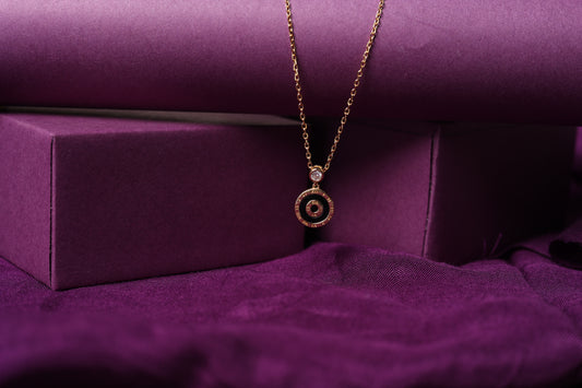 Roman Dial Pendant Necklace