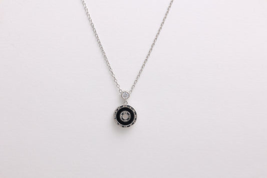 Roman Dial Pendant Necklace