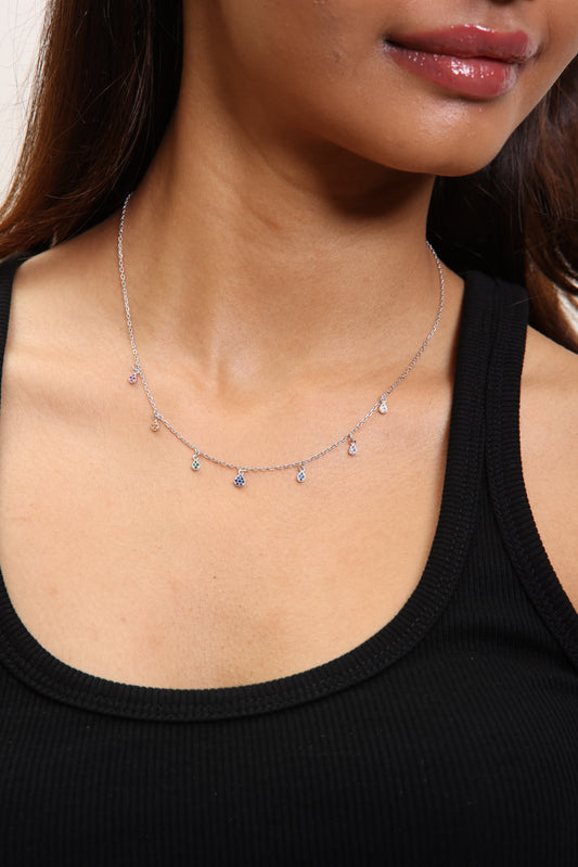 Multicolour Drop Necklace