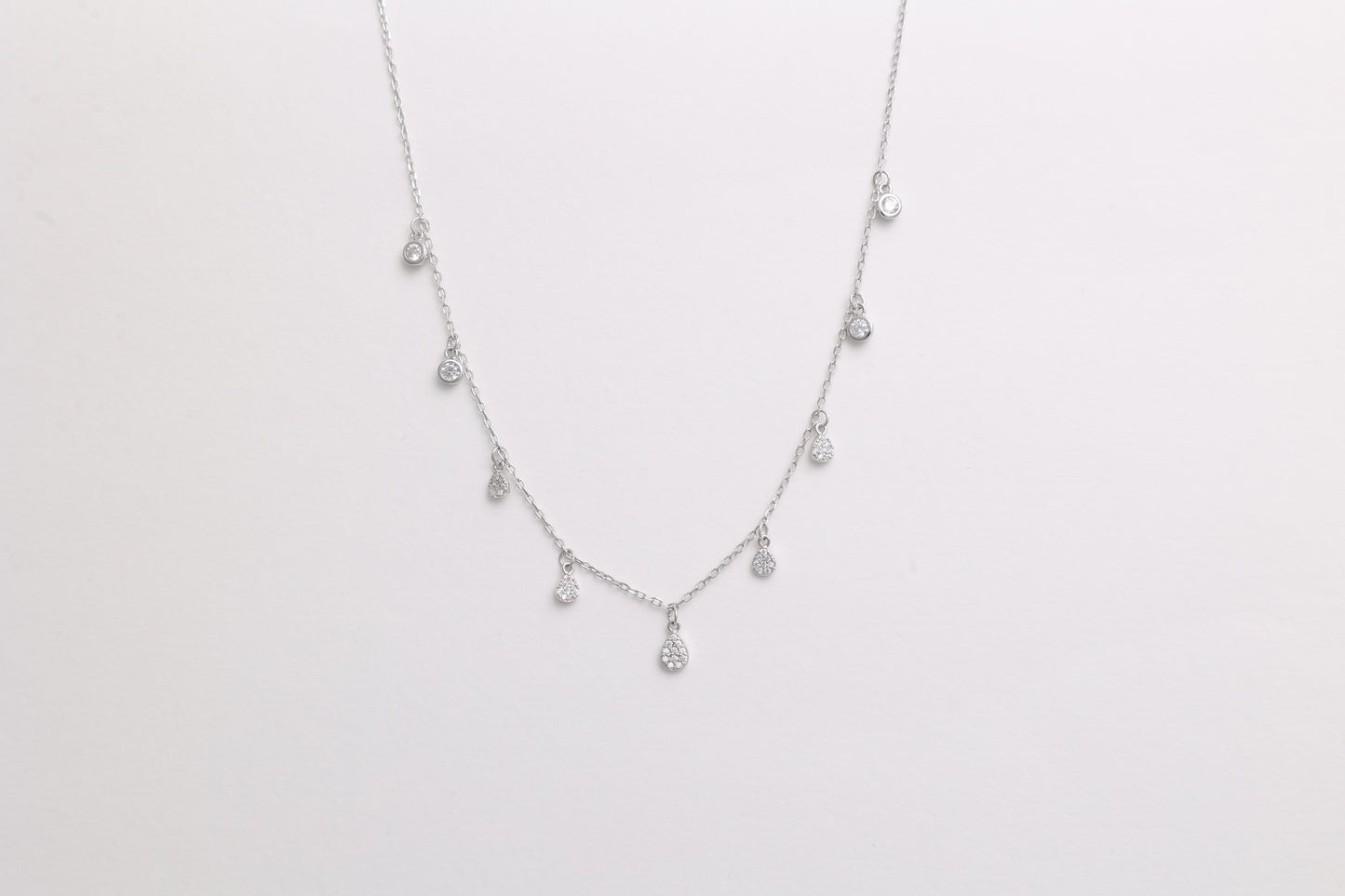 Classic Zircon Drops Necklace