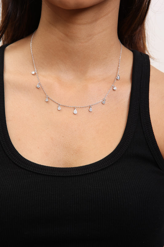 Classic Zircon Drops Necklace